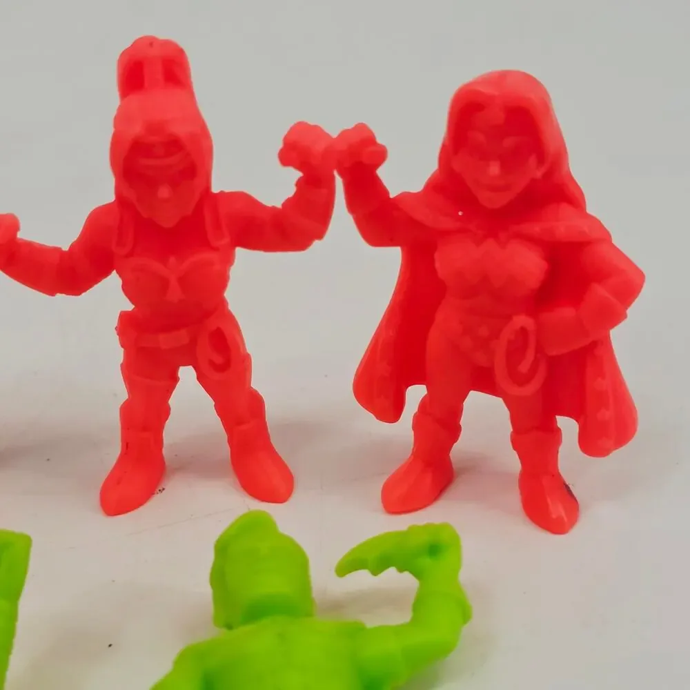 Wendy’s Kids Meal Toys 2023 DC Comics Super Heroes Figures Lot of 6 Neon Colors